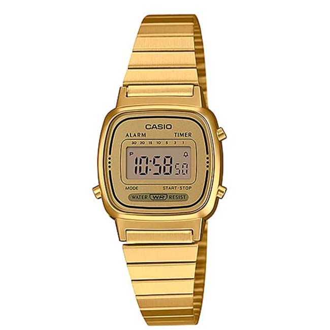 RELOJ CASIO RETRO DIGITAL LA670WA-2DF MUJER