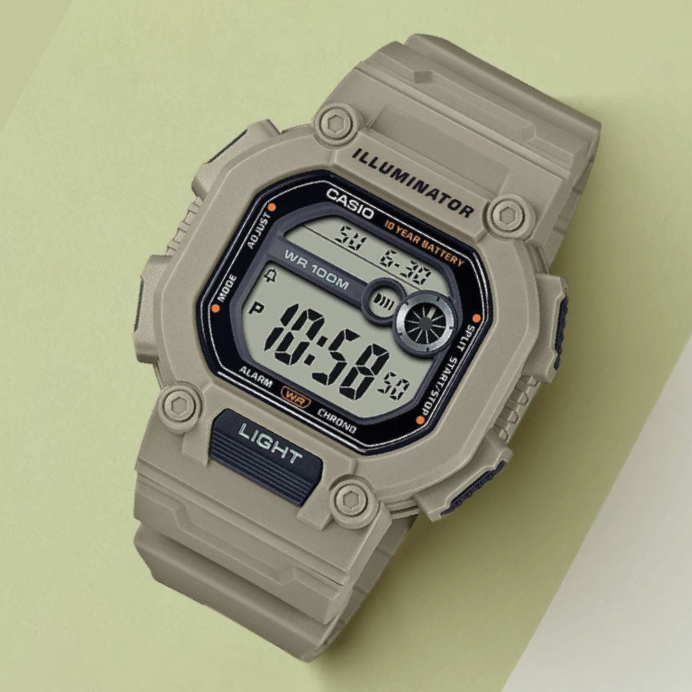 RELOJ DIGITAL CASIO DEPORTIVO ILLUMINATOR W-737HX-5A HOMBRE