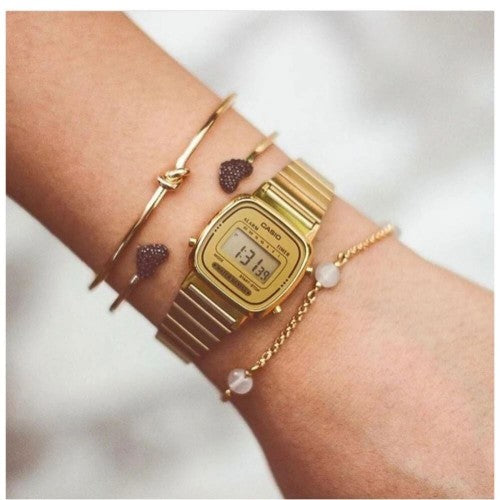 RELOJ CASIO RETRO DIGITAL LA670WGA-9DF MUJER