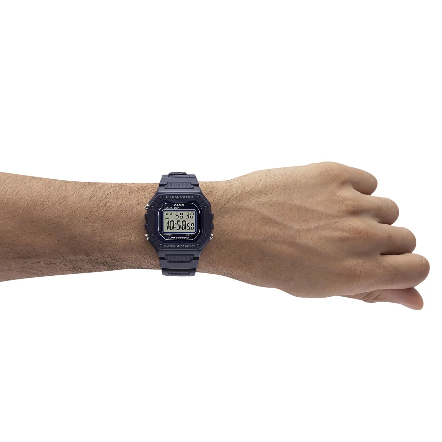 RELOJ DIGITAL CASIO ILLUMINATOR W-218H-2AVDF AZUL