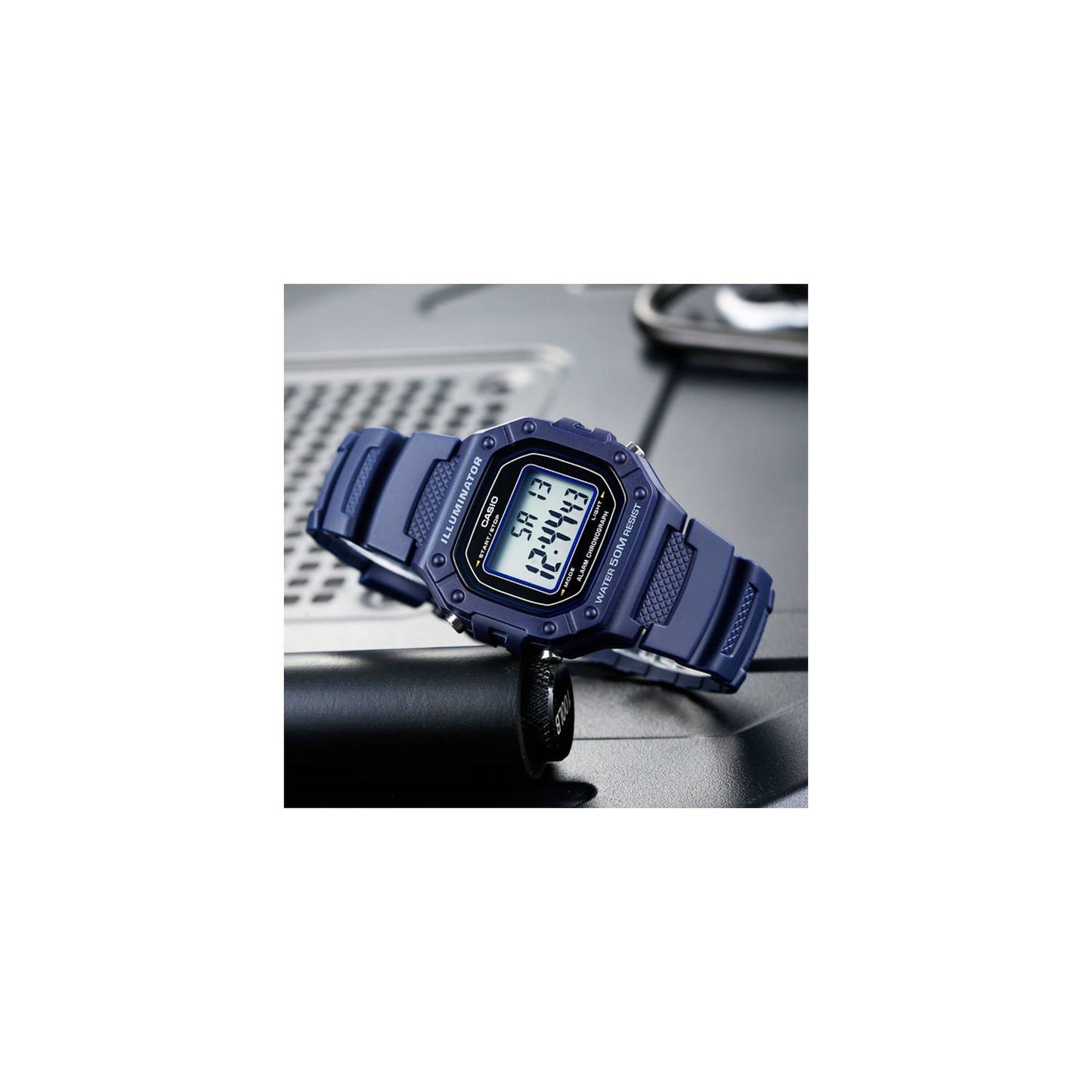 RELOJ DIGITAL CASIO ILLUMINATOR W-218H-2AVDF AZUL