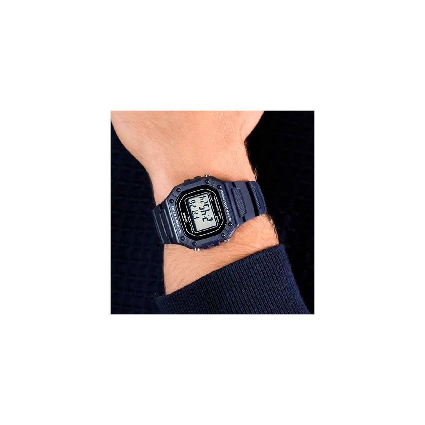 RELOJ DIGITAL CASIO ILLUMINATOR W-218H-2AVDF AZUL